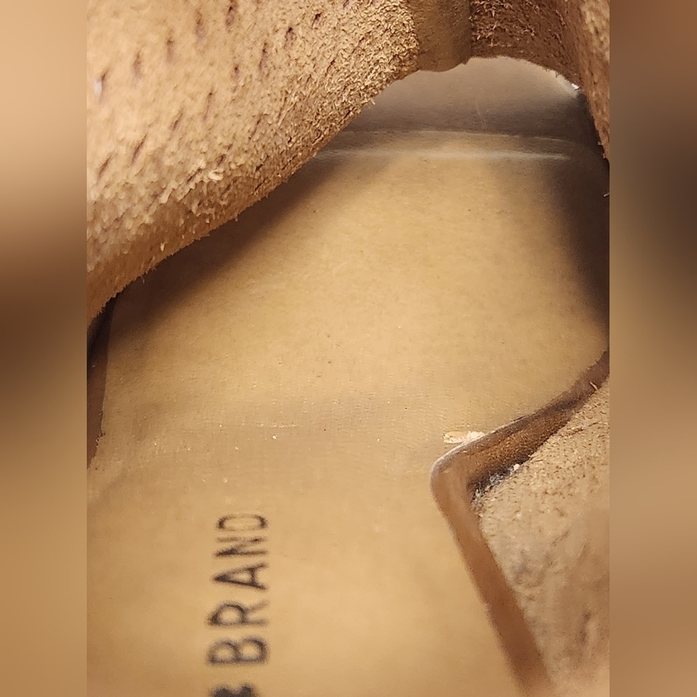 Lucky Brand Women’s 10 Hatoraa Slingback Peep Toe Sandal Heel - Picture 9 of 16